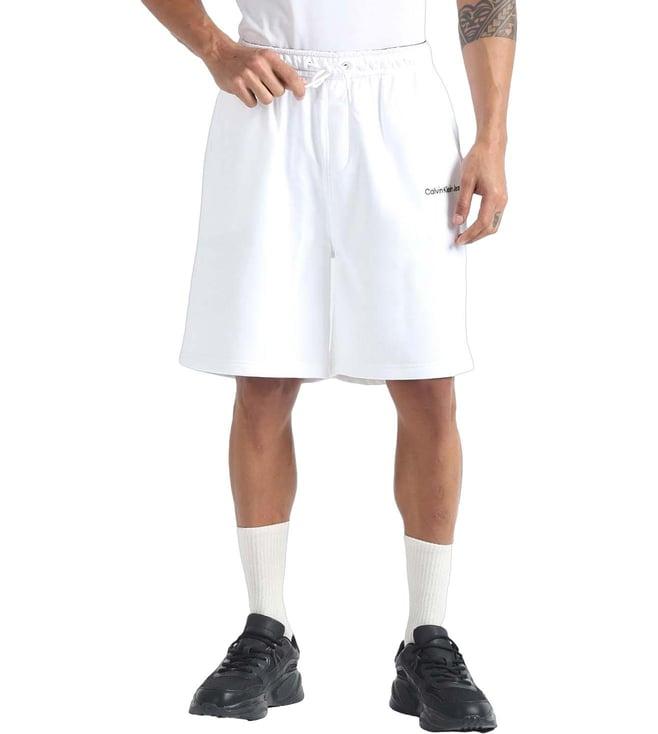 calvin klein bright white regular fit shorts