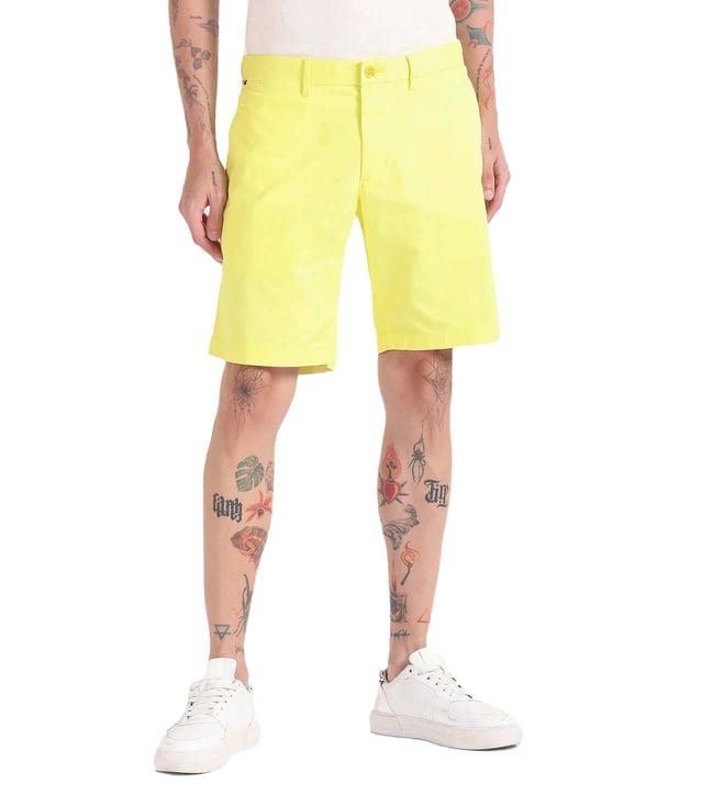 tommy hilfiger yellow tulip regular fit shorts