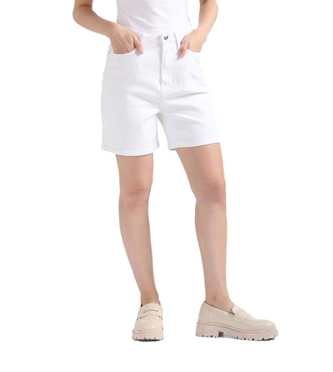 tommy hilfiger optic white straight fit shorts