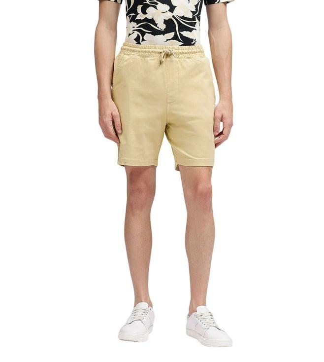 lindbergh khaki regular fit shorts