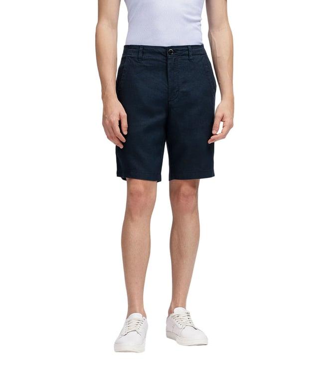 bruun & stengade blue regular fit shorts