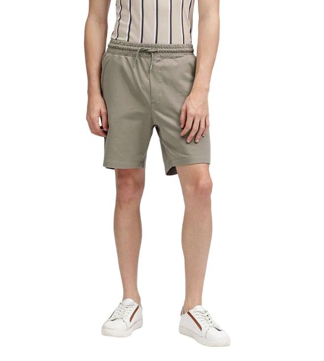 lindbergh grey regular fit shorts