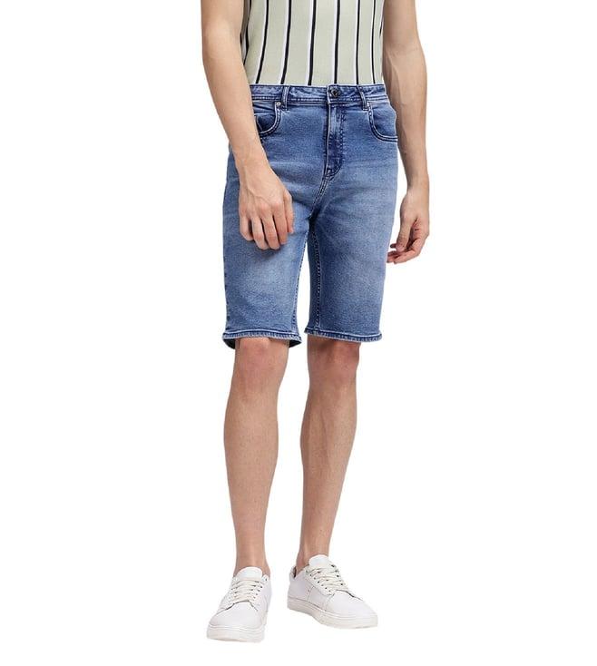 lindbergh blue regular fit shorts