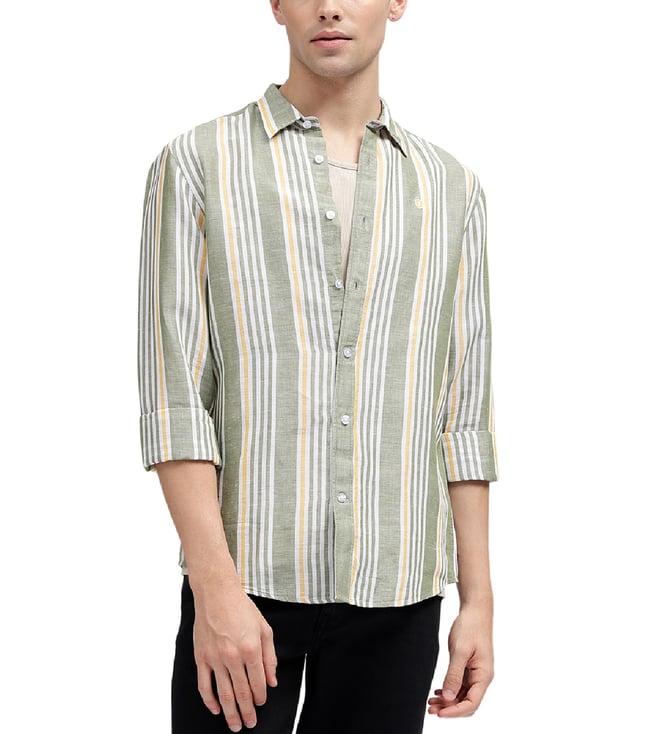 iconic multicolor striped regular fit shirt