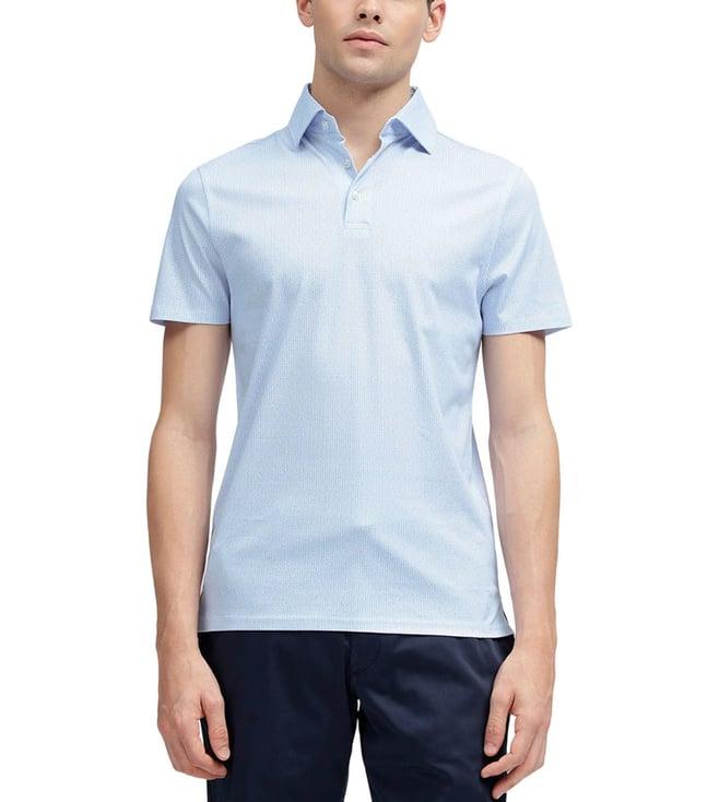 bruun & stengade blue regular fit polo t-shirt