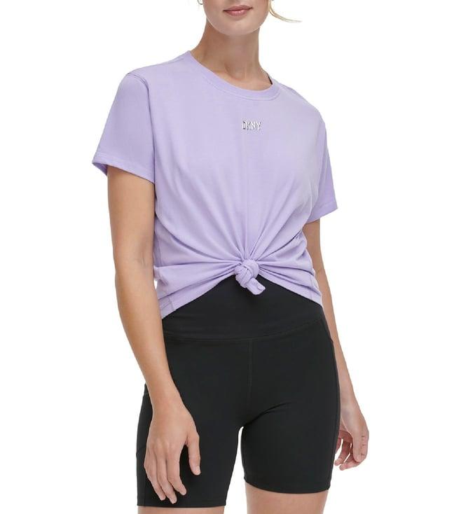 dkny purple regular fit top