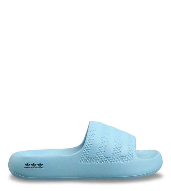 adidas originals women's adilette blue slide sandals