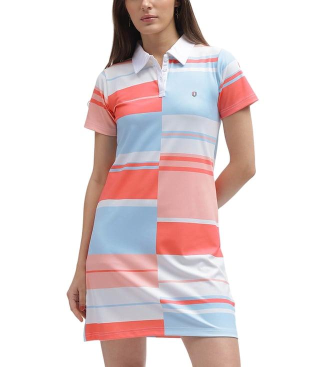 iconic multicolor bodycon striped slim fit dress