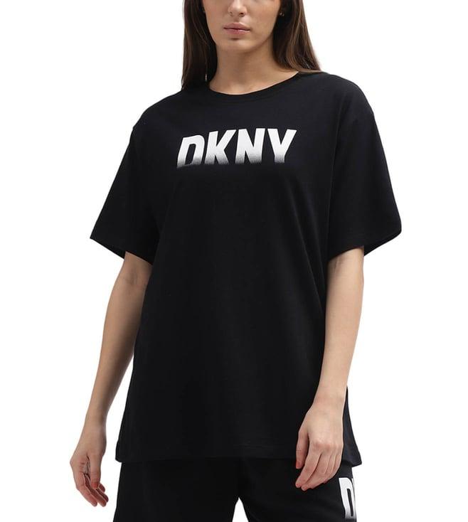 dkny black logo regular fit t-shirt