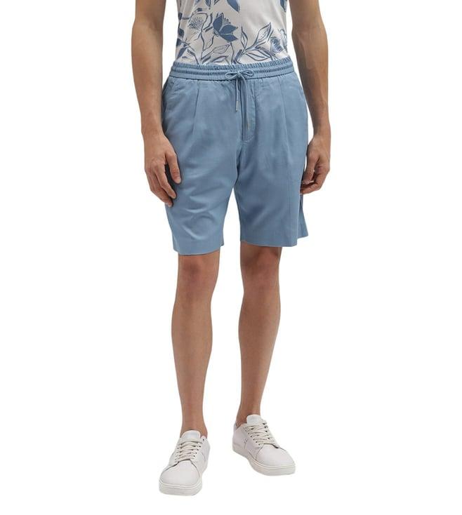 antony morato blue slim fit shorts