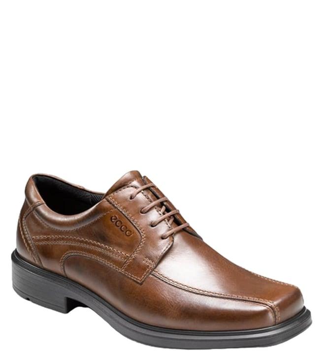 ecco men's helsinki cocoa brown derby shoes