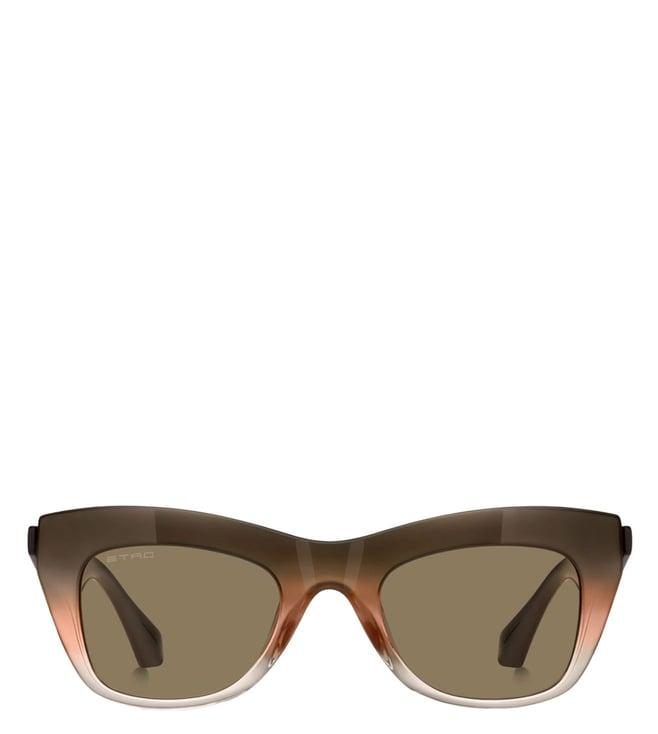 etro 20681712j5170 brown uv protected rectangular sunglasses for women