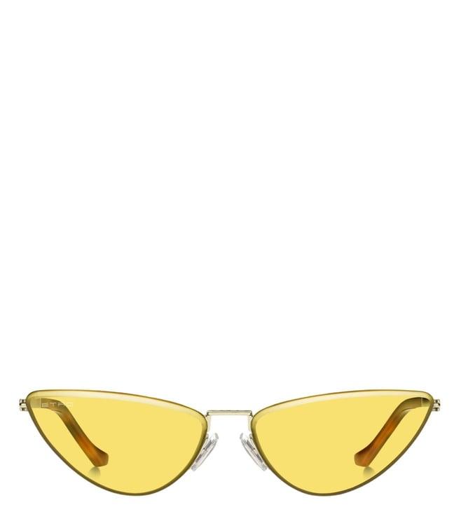 etro 2068633yg64ho yellow uv protected cat eye sunglasses for women