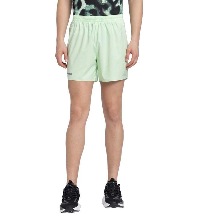 adidas green regular fit shorts