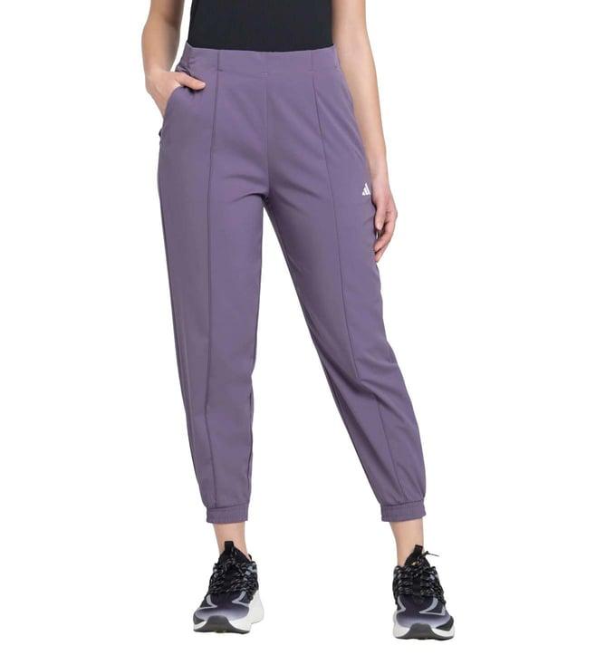 adidas purple regular fit joggers