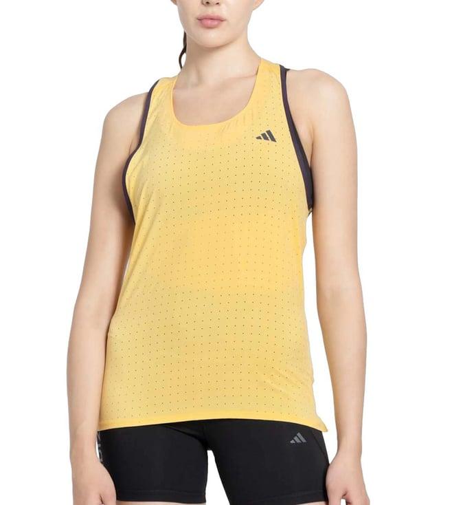 adidas orange self regular fit tank top