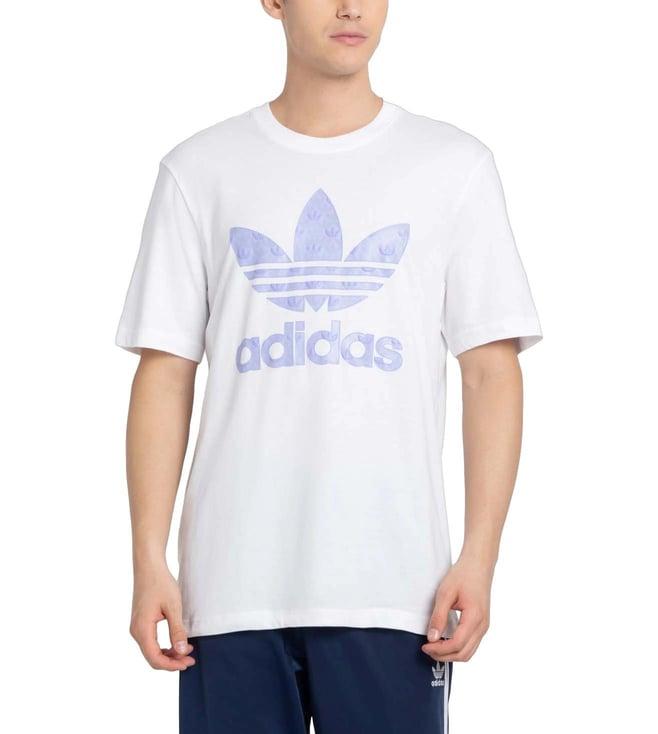 adidas originals white logo regular fit t-shirt