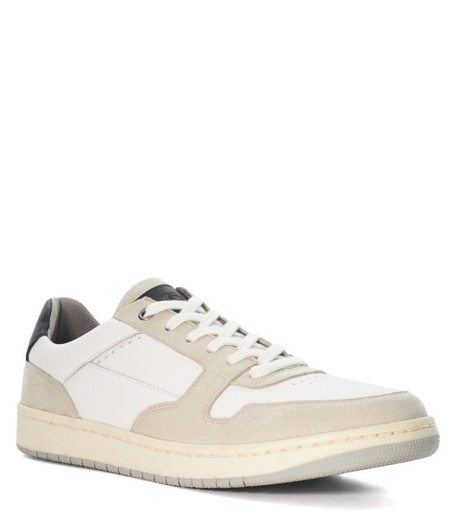 dune london men's torino white sneakers