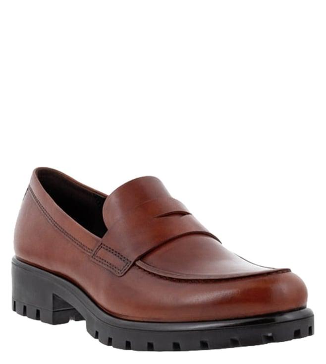 ecco women's modtray cognac loafers