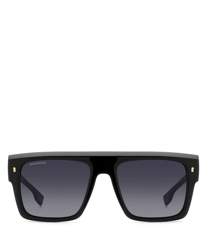 dsquared2 d2 0127/s dark grey shaded uv protected square sunglasses for men