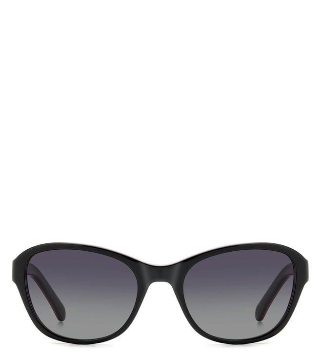 kate spade golda/g/s grey shaded polarized uv protected rectangular sunglasses for women