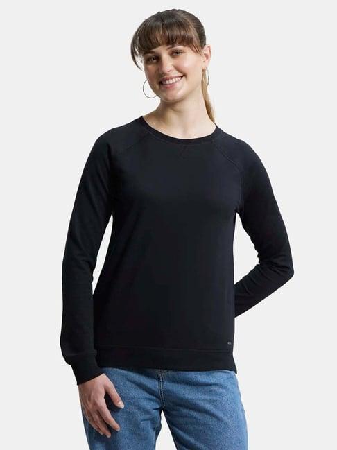 jockey black cotton sweatshirt