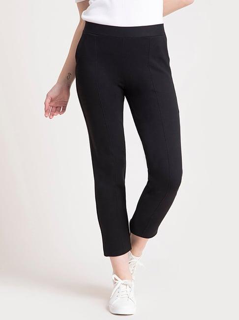 fablestreet women livin straight fit cropped pants