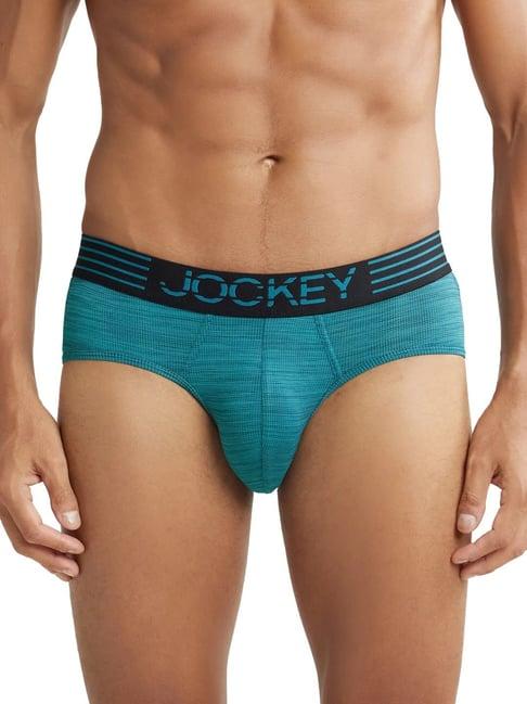 jockey mm04 turquoise microfiber mesh elastane stretch briefs with stay dry technology