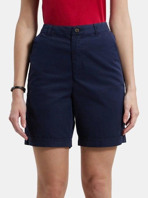 jockey navy cotton relaxed fit shorts