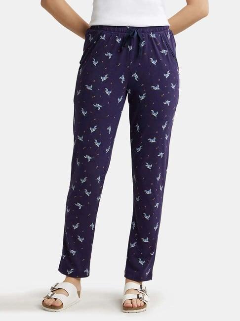 jockey navy printed pyjamas