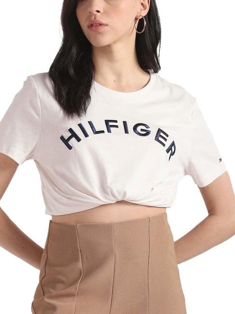 tommy hilfiger weathered white regular fit t-shirt