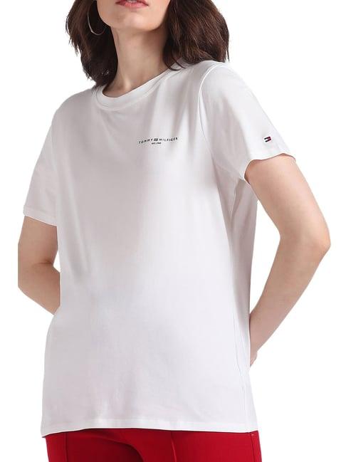 tommy hilfiger ecru regular fit t-shirt