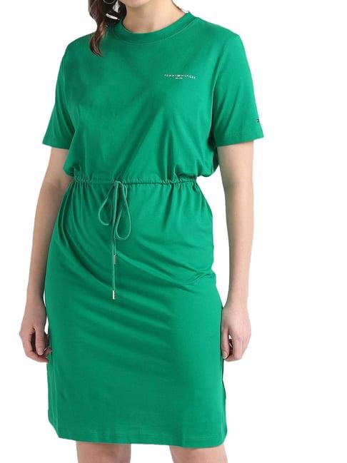 tommy hilfiger olympic green regular fit dress