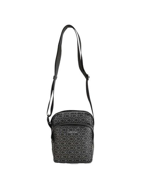 calvin klein classic black medium cross body bag