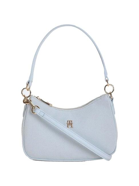 tommy hilfiger breezy blue medium shoulder bag