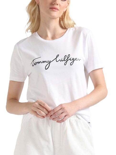 tommy hilfiger fresh white graphic regular fit t-shirt