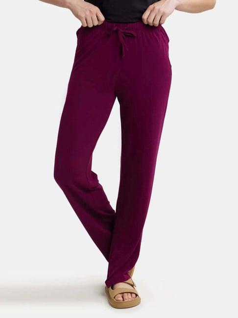 jockey purple mid rise pyjamas