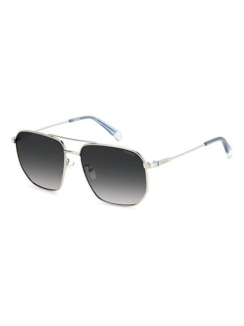 polaroid grey square uv protection sunglasses for men