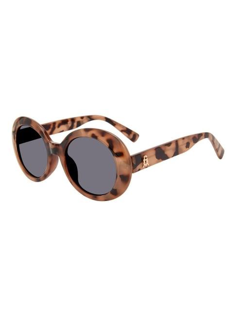 steve madden black round uv protection sunglasses for women