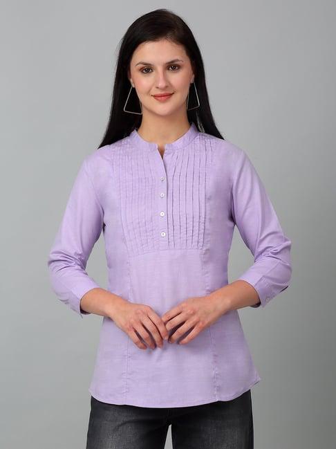 cantabil lavender cotton regular fit tunic