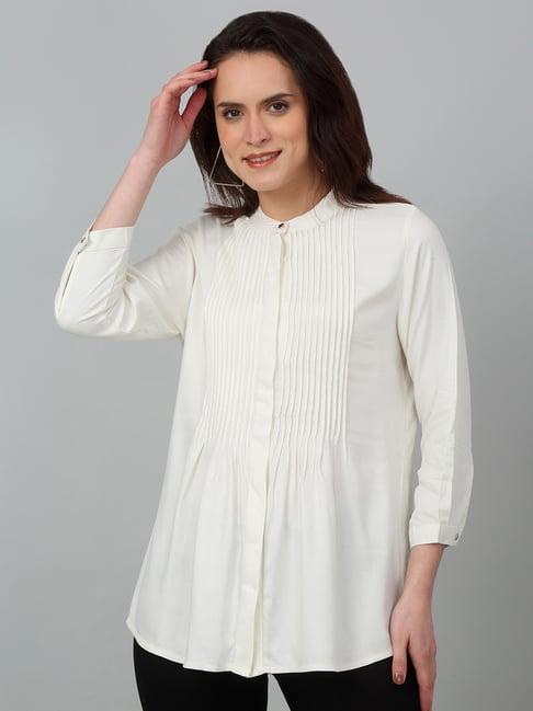 cantabil off white regular fit tunic