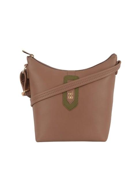 baggit brown small hobo bag