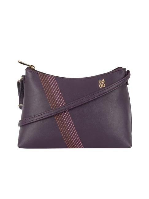 baggit purple large hobo bag