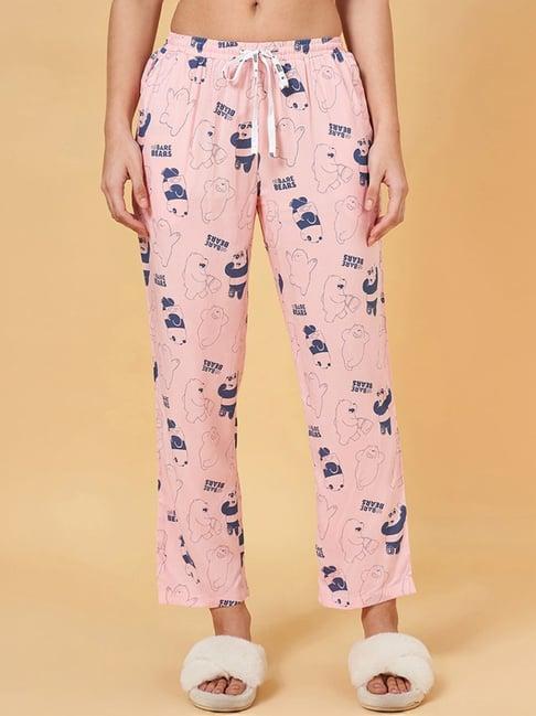 dreamz by pantaloons candy pink printed pyjama