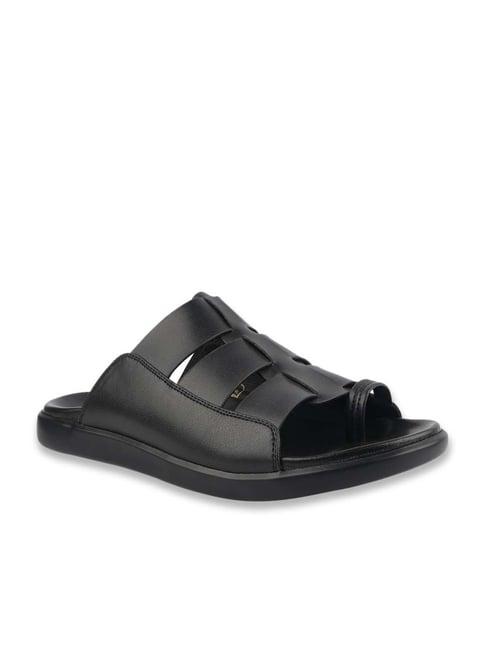 medifeet men's black toe ring sandals