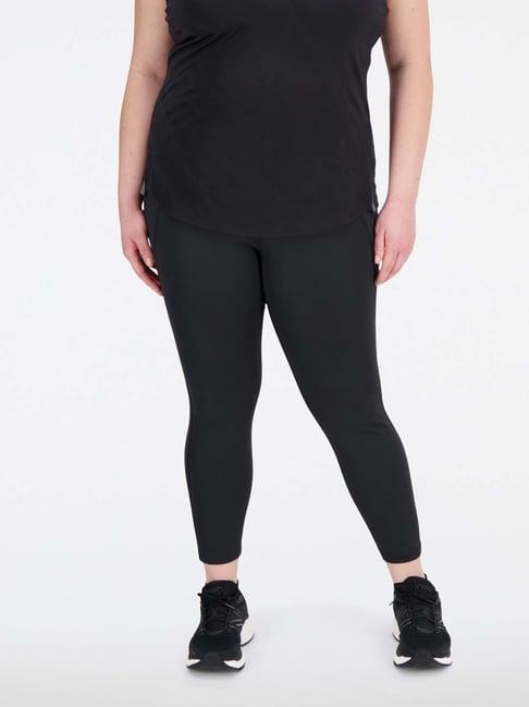 new balance black slim fit sports tights