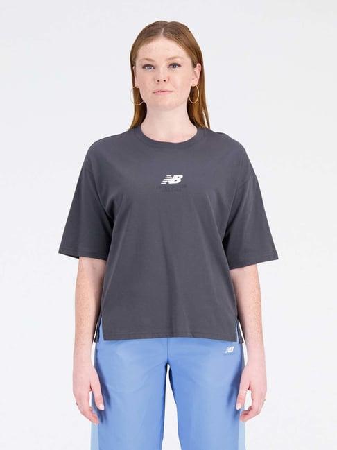 new balance black cotton sports t-shirt