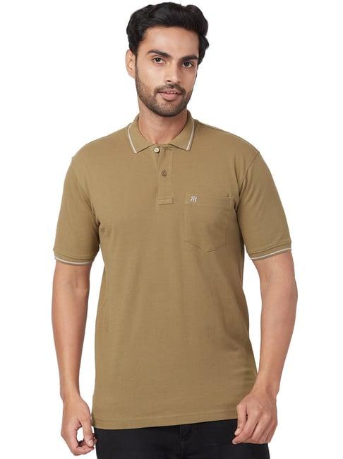 raymond green cotton slim fit polo t-shirt