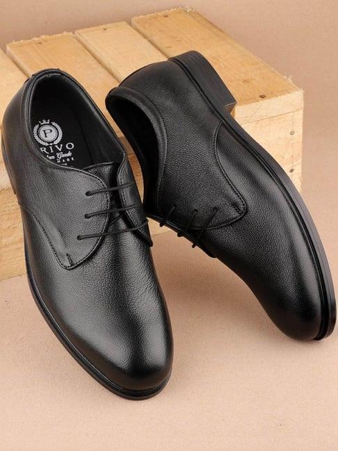 privo by inc.5 men's black derby shoes