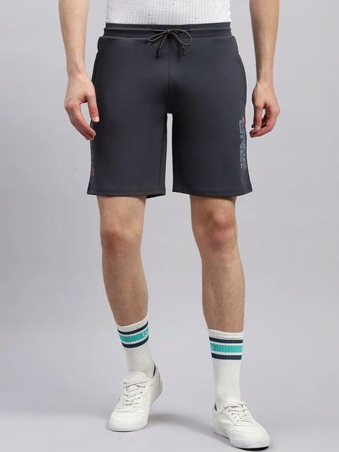 monte carlo dark grey regular fit shorts